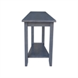 International Concepts Keystone Wood Accent Table in Heather Gray Antique Washed