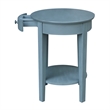 International Concepts Phillips Accent Table with Drawer in Ocean Blue