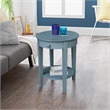 International Concepts Phillips Accent Table with Drawer in Ocean Blue