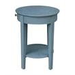 International Concepts Phillips Accent Table with Drawer in Ocean Blue