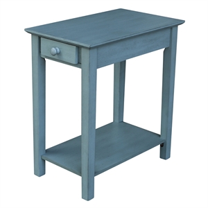 International Concepts Narrow End Table in Ocean Blue