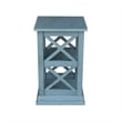 International Concepts Hampton Accent Table with Shelves in Ocean Blue