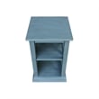 International Concepts Hampton Accent Table with Shelves in Ocean Blue