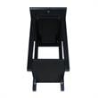 International Concepts Solid Wood Narrow End Table in Black