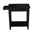 International Concepts Solid Wood Narrow End Table in Black