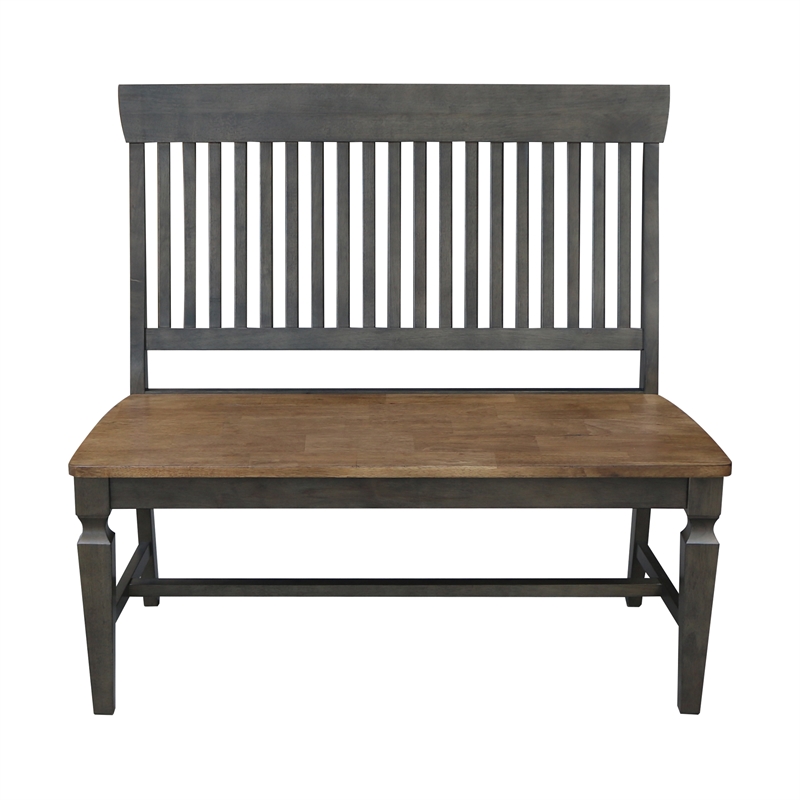 International Concepts Solid Wood Vista Slatback Bench