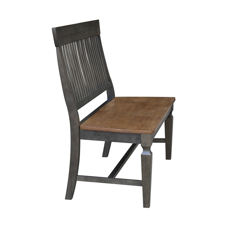 International Concepts Solid Wood Vista Slatback Bench