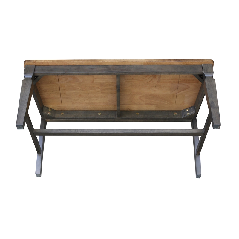 International Concepts Solid Wood Vista Slatback Bench