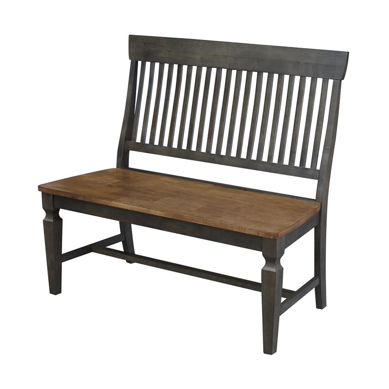 International Concepts Solid Wood Vista Slatback Bench