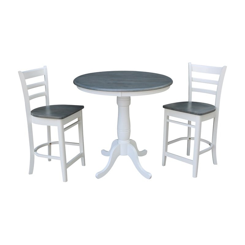International Concepts Solid Wood White 36