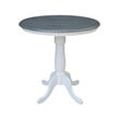 International Concepts Solid Wood White 36