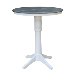 International Concepts 36&quot Round Table With 12&quot Leaf-Bar Height