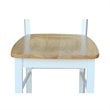 International Concepts Madrid Dining Chair in White/Natural Finish - Set of 2