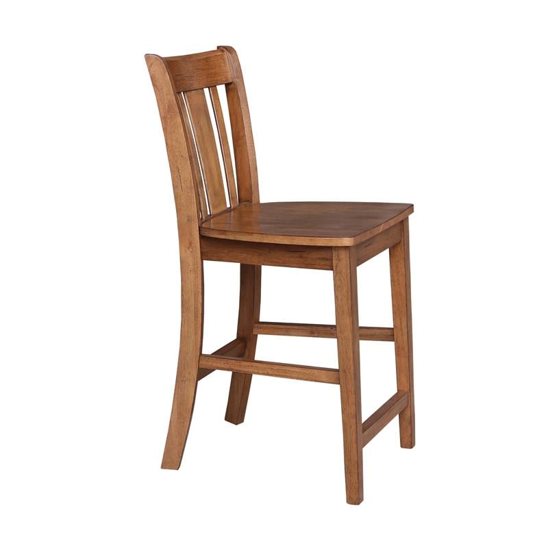 San Remo Solid Wood Counter Height Stool - 24