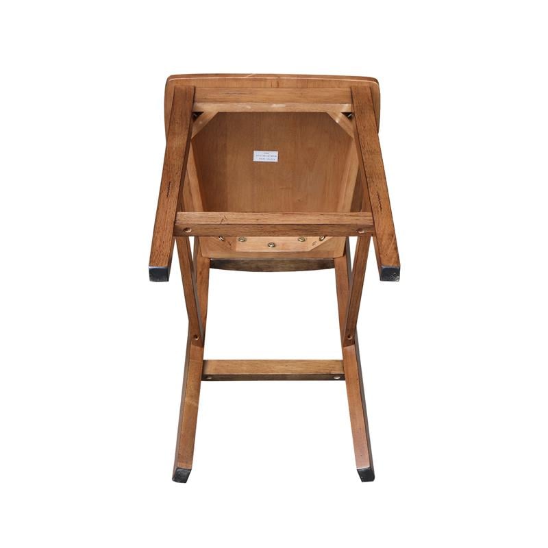 San Remo Solid Wood Counter Height Stool - 24