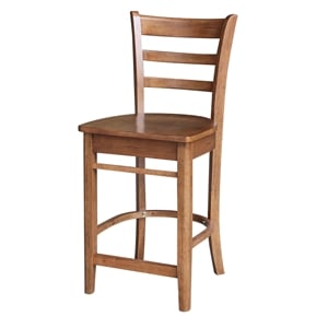 International Concepts Emily Counter Height Stool 24 Inch in Distressed Oak