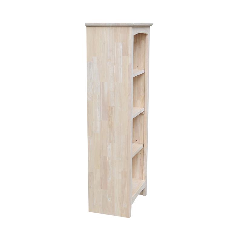 Solid Wood 48 Inch High Shaker Bookcase, 48 Inch High Bookcase