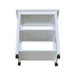 International Concepts Solid Wood Microwave Cart White