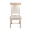Set of Two Solid Parawood Slat Back Chairs Ready to Finish