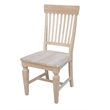 Set of Two Solid Parawood Slat Back Chairs Ready to Finish