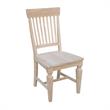 Set of Two Solid Parawood Slat Back Chairs Ready to Finish