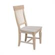 Set of Two Solid Parawood Slat Back Chairs Ready to Finish