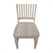 Set of Two Solid Parawood Slat Back Chairs Ready to Finish