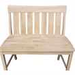 Armless Solid Wood Ava Tall Bench with a Seat Height of 24