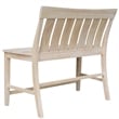 Armless Solid Wood Ava Tall Bench with a Seat Height of 24