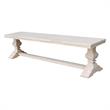 Natural Solid Wood Trestle Bench with a Seat Height of 18