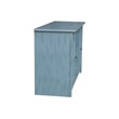 Entertainment/TV Stand with Open Shelves and 2 Doors in Ocean Blue - 48