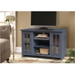 Entertainment/TV Stand with Open Shelves and 2 Doors in Gray - 48