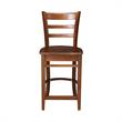 International Concepts Solid Wood Emily Counter Height Stool in Espresso