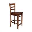 International Concepts Solid Wood Emily Counter Height Stool in Espresso