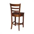 International Concepts Solid Wood Emily Counter Height Stool in Espresso