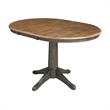 36 in. Wood Dining Table with 4 Madrid Ladderback Chairs in Hickory/Washed Coal