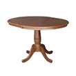 36 in. Wood Dining Table with 4 Madrid Ladderback Chairs in Distressed Oak