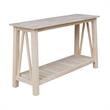 International Concepts Surrey Solid Wood Console/Sofa Table - Unfinished