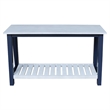 Surrey Solid Wood Console/Sofa Table in Blue/Antiqued Chalk