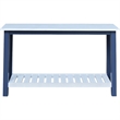 Surrey Solid Wood Console/Sofa Table in Blue/Antiqued Chalk