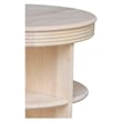 International Concepts Library Round Solid Wood End Table - Unfinished