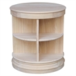 International Concepts Library Round Solid Wood End Table - Unfinished