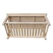 International Concepts Surrey Solid Wood Coffee Table with Shelf - Unfinished