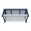 Surrey Solid Wood Coffee Table with Shelf - Blue/Antiqued Chalk