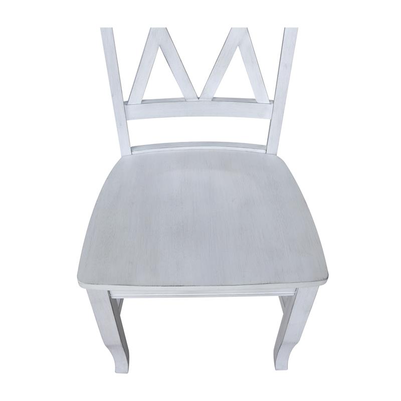 International Concepts Double XX Back Unfinished Wood Chair