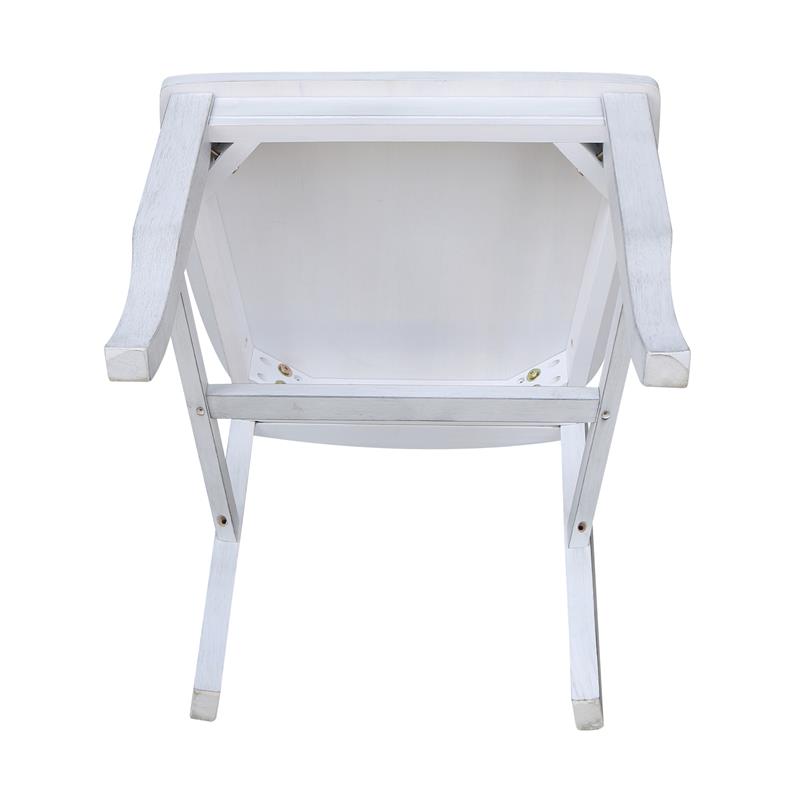 International Concepts Double XX Back Unfinished Wood Chair