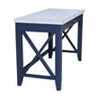 International Concepts Hampton Blue and Antiqued Chalk Wood Desk