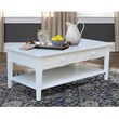 International Concepts Spencer White Wood Coffee Table