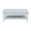International Concepts Spencer White Wood Coffee Table