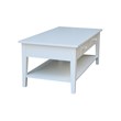 International Concepts Spencer White Wood Coffee Table
